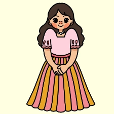 Filipino Girl Coloring Page
