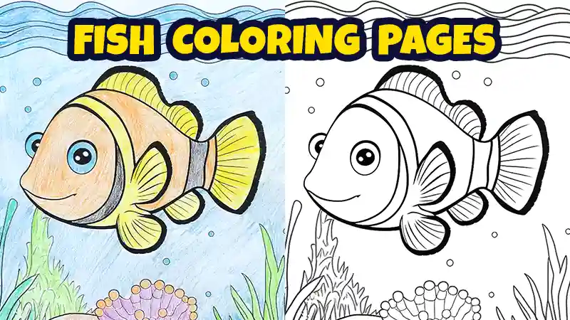 fish coloring sheets