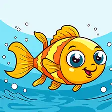 Fish Coloring Sheet
