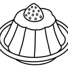 Flan Coloring Page