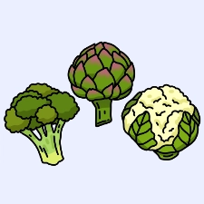 Flower Vegetables Coloring Page