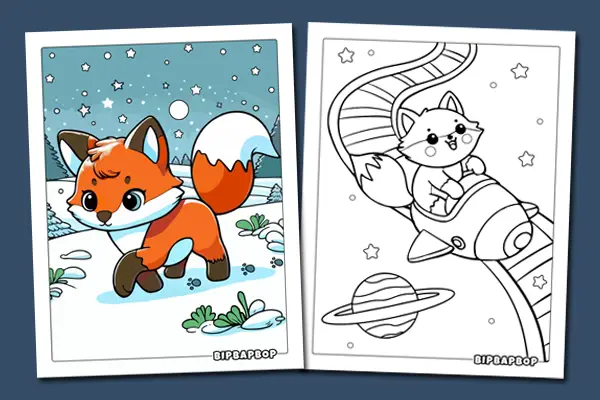 Fox Coloring Pages