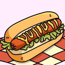 Frankfurter Coloring Page