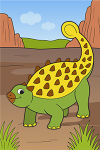 Free Ankylosaurus Coloring Pages PDF Printables Color Example