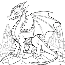 Free Dragon Coloring Page