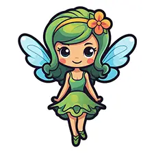 Free Fairy Colouring Page