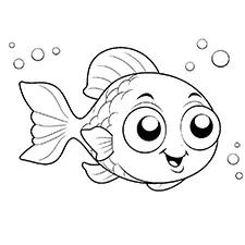 Free Fish Printable Black & White