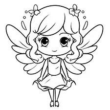 Free Printable Fairy Colouring Pages Black & White