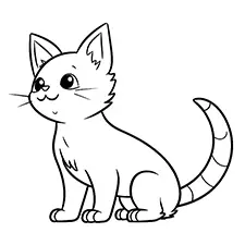 Free Printable Kitten Coloring Page Black & White