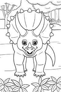 Tyrannosaurus Rex Coloring Page B&W