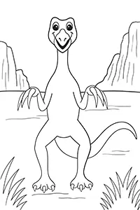 Free Therizinosaurus Coloring Pages PDF Printables