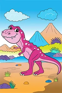 Free Tyrannosaurus Rex PDF Coloring Sheet Color