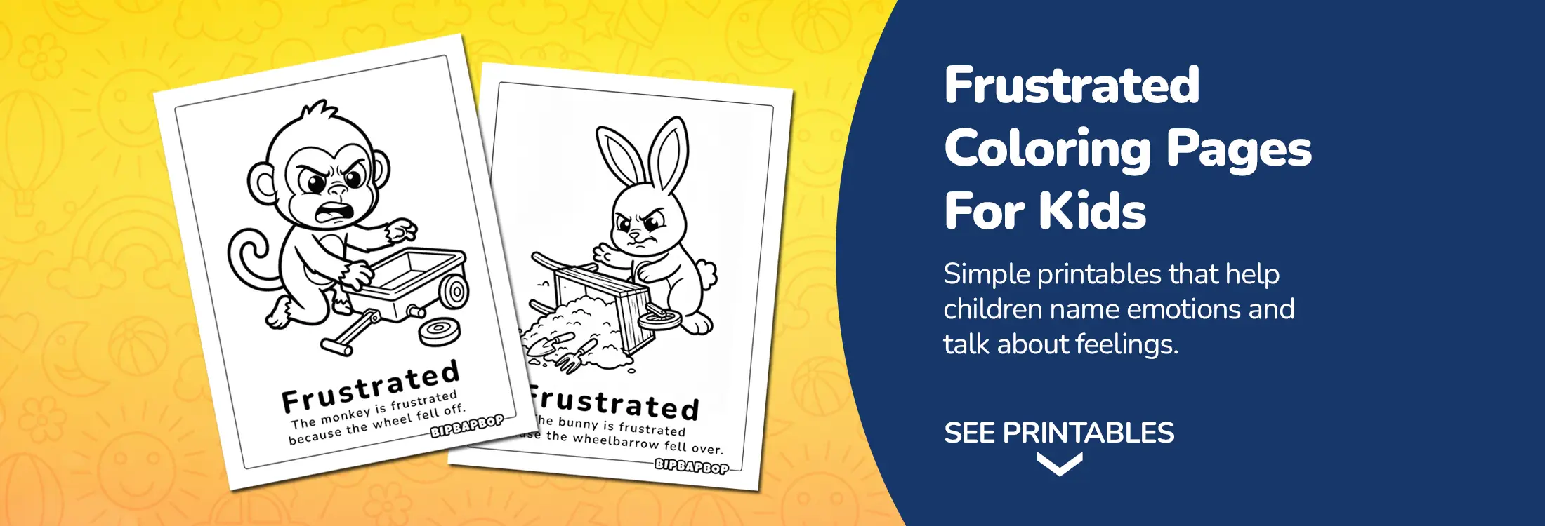 Frustrated Emotion Coloring Pages