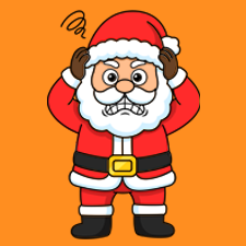 Frustrated Santa Printable