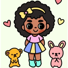 Cute Fairy Coloring Coloring Pages