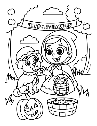 Gobbler Dog Coloring Page