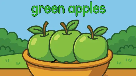 Green Apples Coloring Page