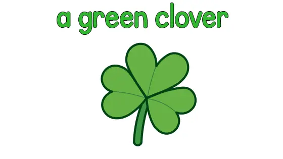 A Green Clover Coloring Page