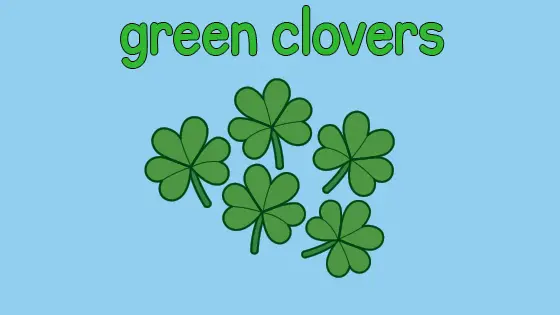 Green Clovers Coloring Page
