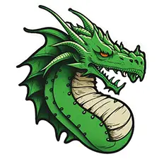 Green Dragon Coloring Page