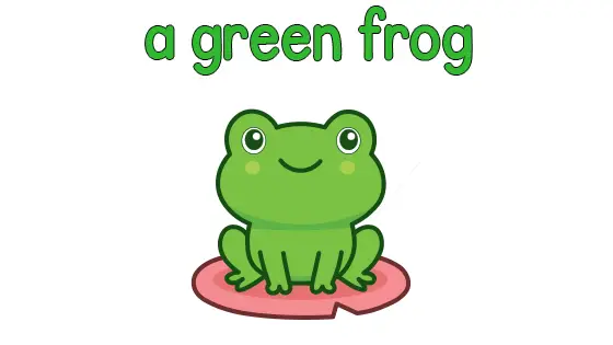 A Green Frog Coloring Page