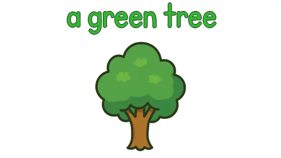 A Green Tree Coloring Page