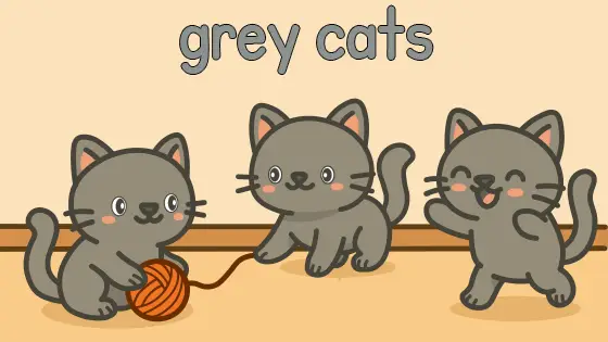Grey Cats Printable