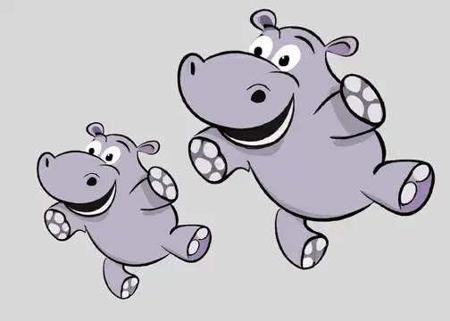 Grey Hippos