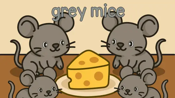 Grey Mice Printable