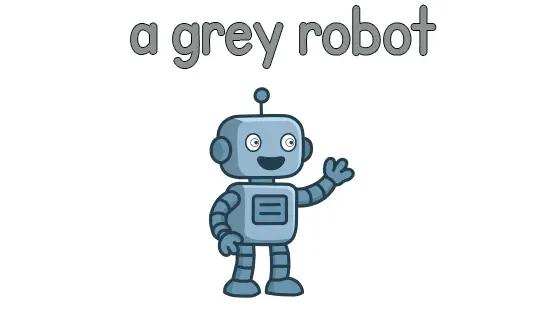 A Grey Robot Printable