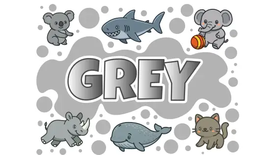 Grey Things in Nature Printable