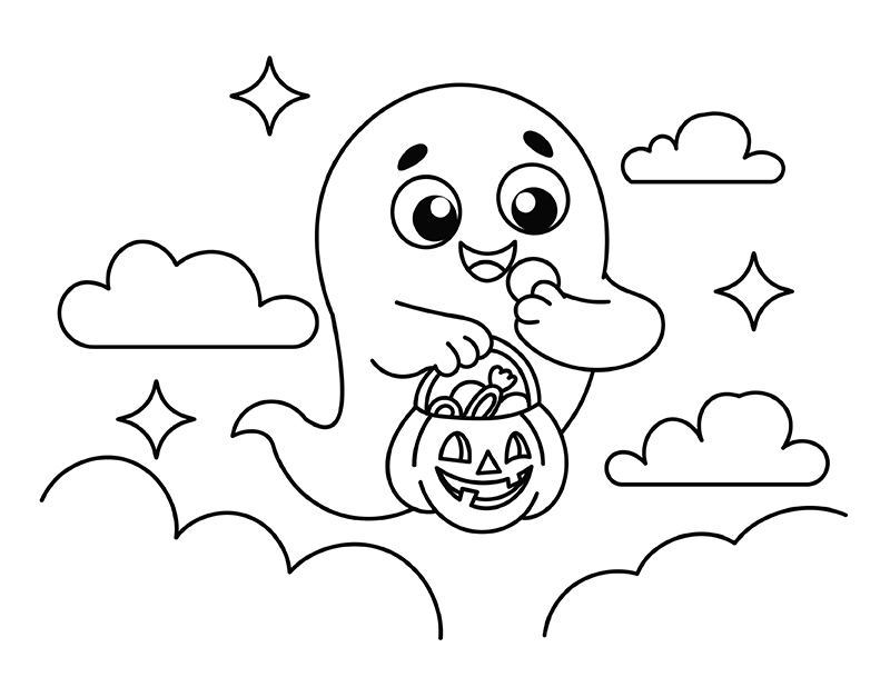 Dolphin and Unicorn Coloring Page
