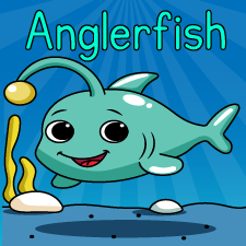 Happy Anglerfish Printable