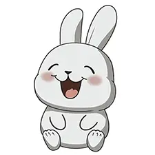 Happy Bunny Coloring Page