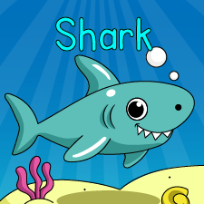 Happy Shark Printable