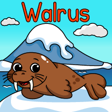 Happy Walrus Printable