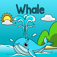 Happy Whale Printable