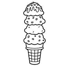 Ice Cream Coloring Page