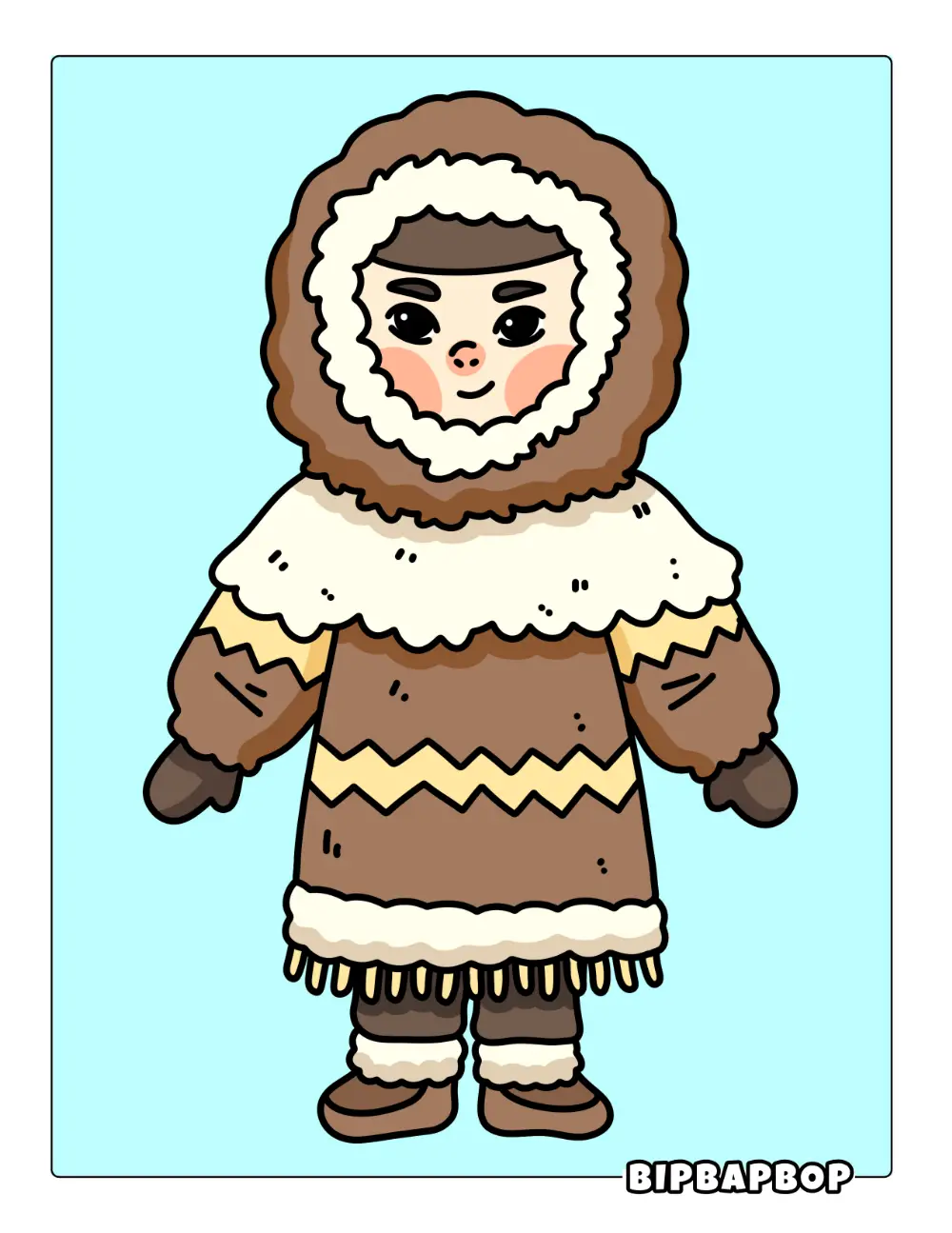 Inuit Boy Printable