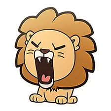 Kawaii Roaring Lion Coloring Sheet Color