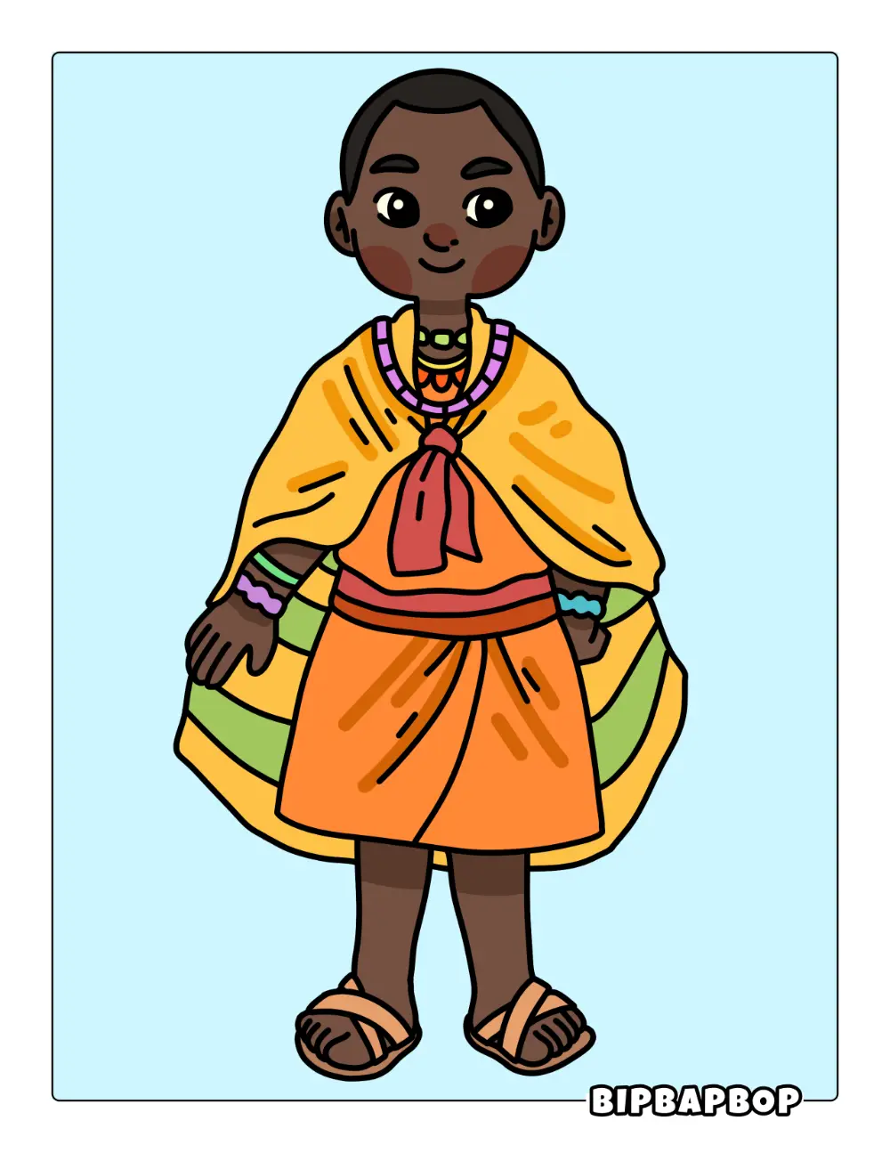 Kenyan Boy Printable