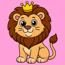 King Lion Printable
