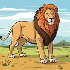 King Of The Jungle Coloring Page