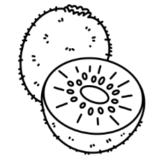 Kiwi Coloring Page
