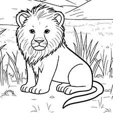 Lion Coloring Pages Free PDF