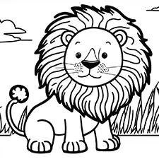 Lion Coloring Pages Free