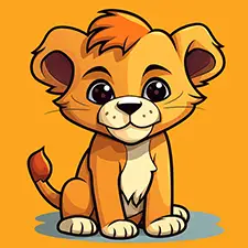 Lion Cub Coloring Page