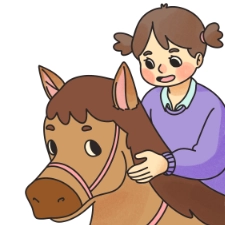 Little Girl and Horse Picture
