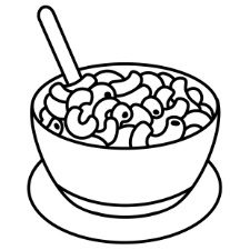 Mac N Cheese Coloring Page