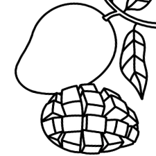 Mango Coloring Page